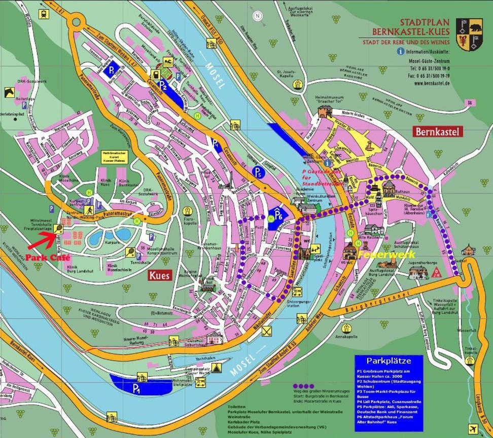 Ferienwohnungen Park Cafe Am Kurpark Bernkastel-Kues Kültér fotó